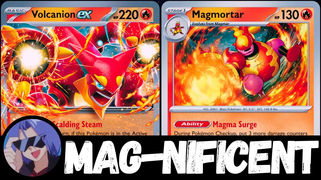 Burn your opponent's to the ground with Volcanion ex and Magmortar