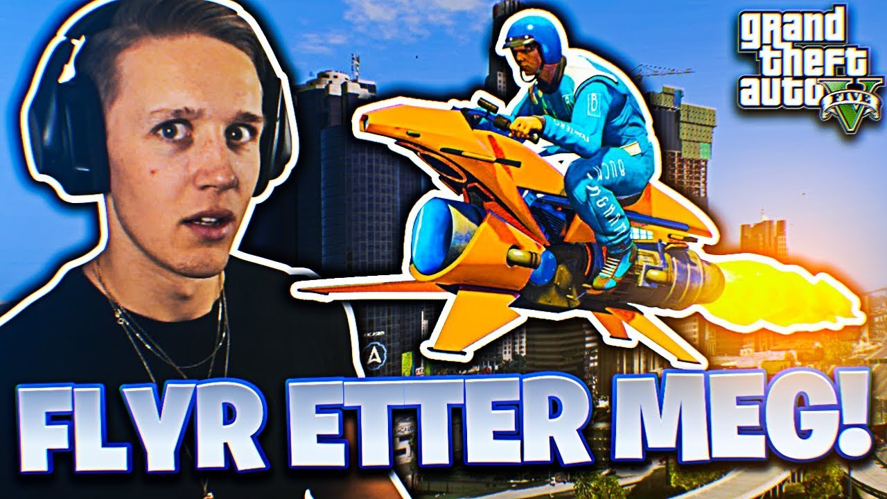 ALIEN på FLYVENDE MOTORSYKKEL hjelper meg?! 👽⚠️🛸 | Kødder i GTA5