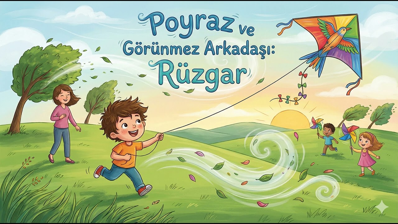 Poyraz ve Görünmez Arkadaşı: Rüzgarla Tanışma ve Uçurtma Macerası (3-6 Yaş)