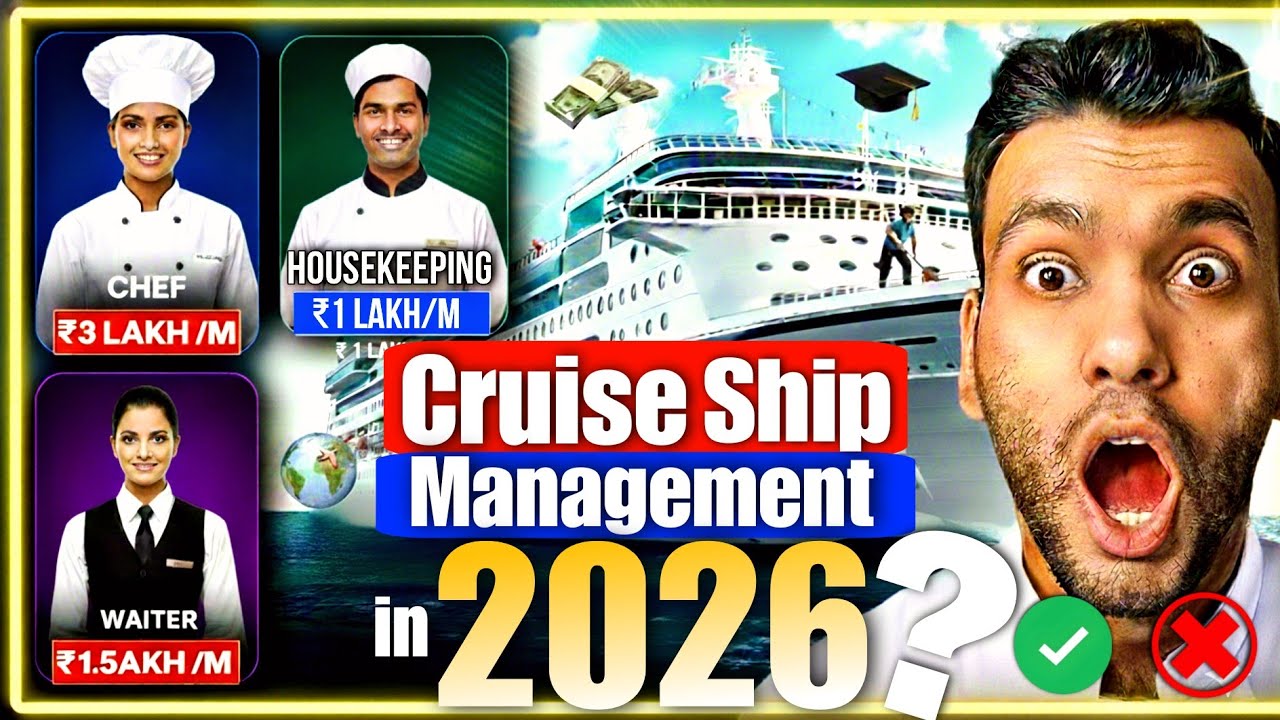 Cruise Ship Management Course in 2026 worth it✅or Not❌?😱| Cruise Ship career Opportunities in future