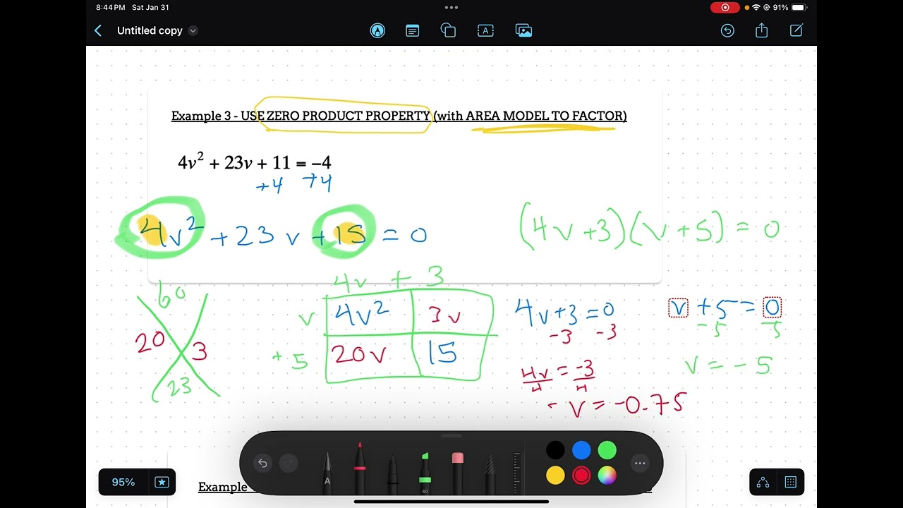 Unidad 4 Video de Repaso #2: Resolver Ecuaciones Cuadraticas