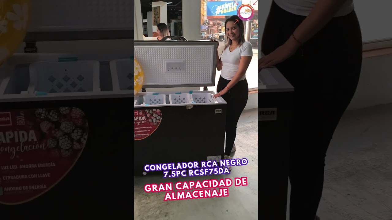Congelador Negro RCA RCSF75DA | Cosmoss Panam&aacute;