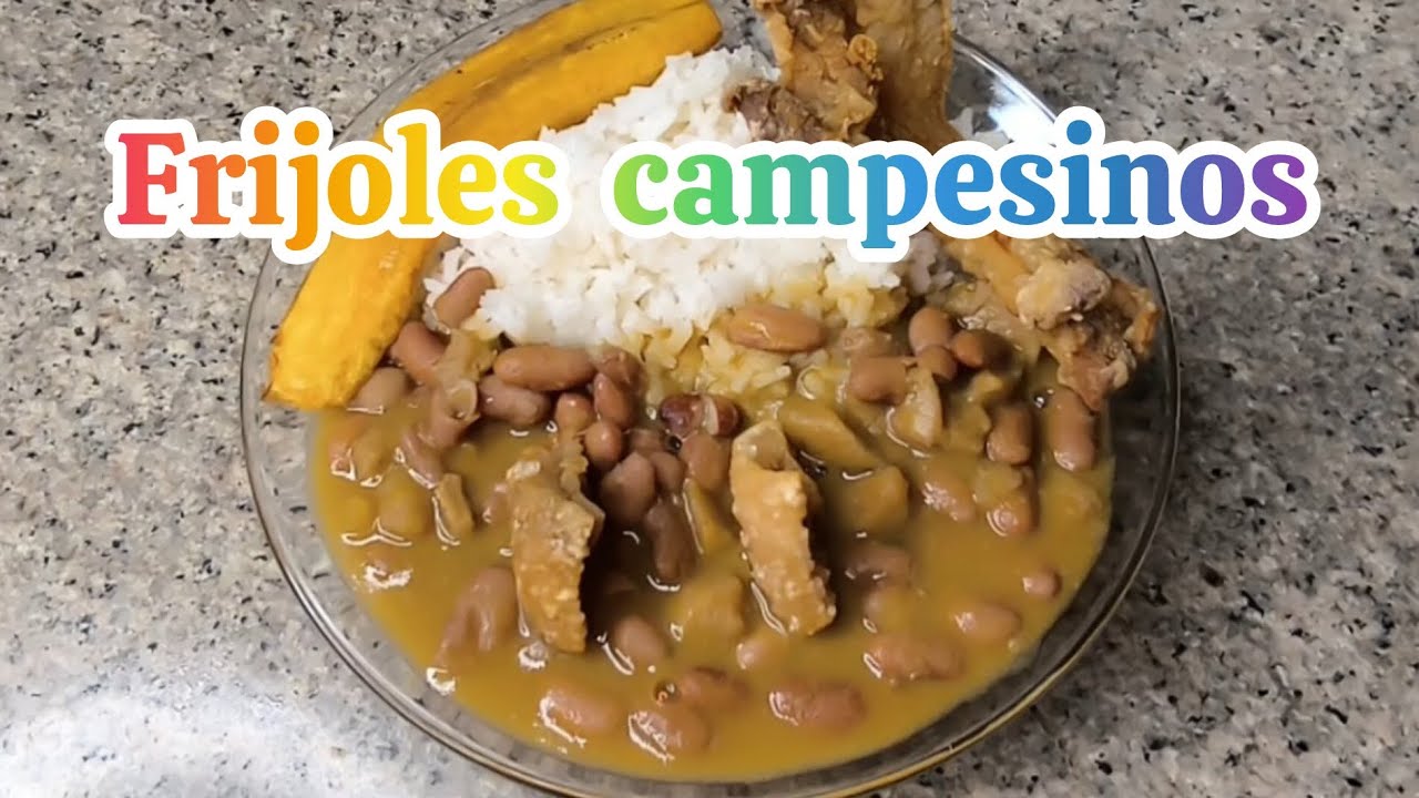 FRIJOLES CAMPESINOS COLOMBIANOS #frijoles  #recetascolombianas 