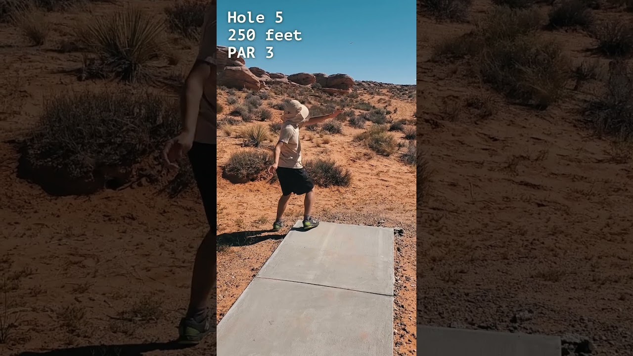 I tried disc golf in Arizona!