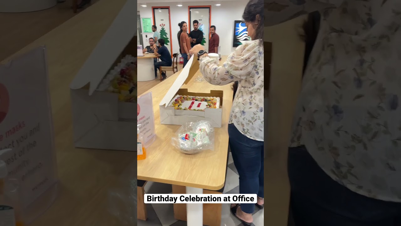 Birthday Celebration at Office #birthday #corporatelife #wework #officelife
