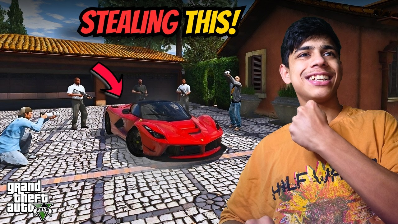 I Stole a Ferrari From a Millionaire's Party in GTA 5 😱
