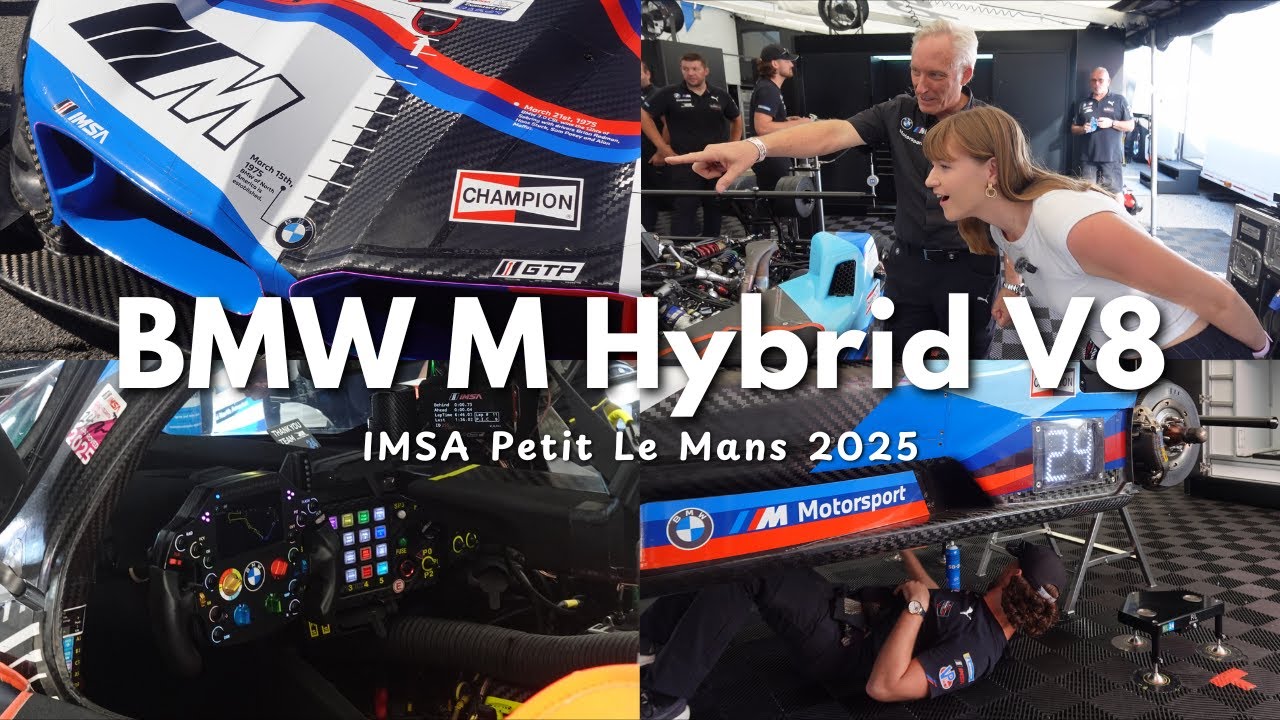 UP CLOSE TOUR OF THE BMW M HYBRID V8 | IMSA Petit Le Mans 2025, exclusive access, garage tour