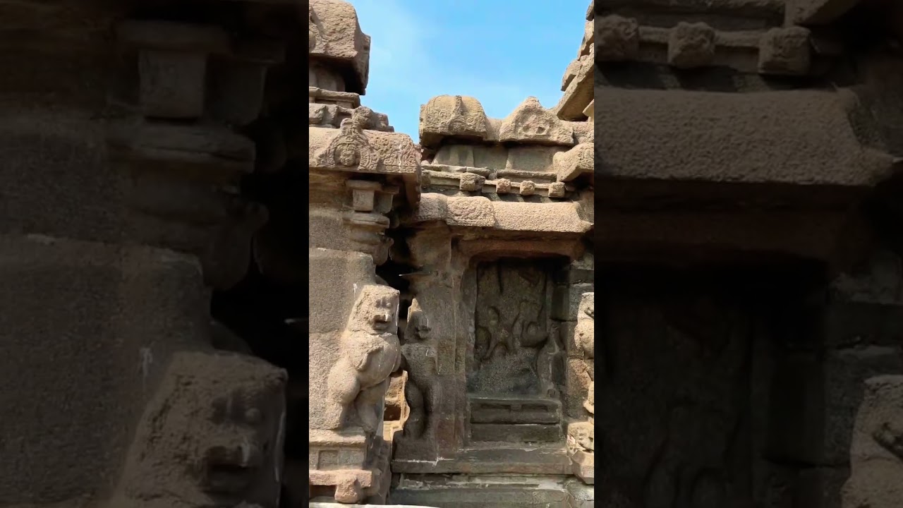 Incredible monolithic temple in Mahabalipuram! #shorts #travel