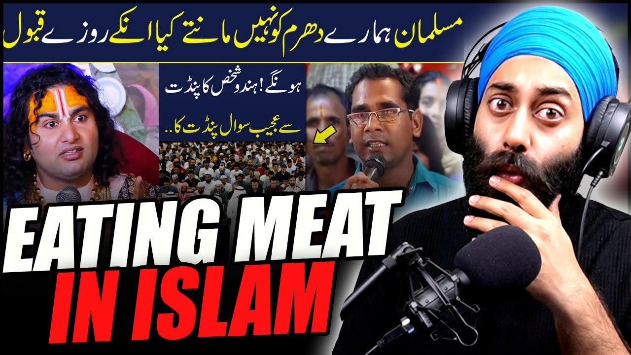 SIKH Reaction | Islam and Hinduism on Meat Eating | PunjabiReel TV