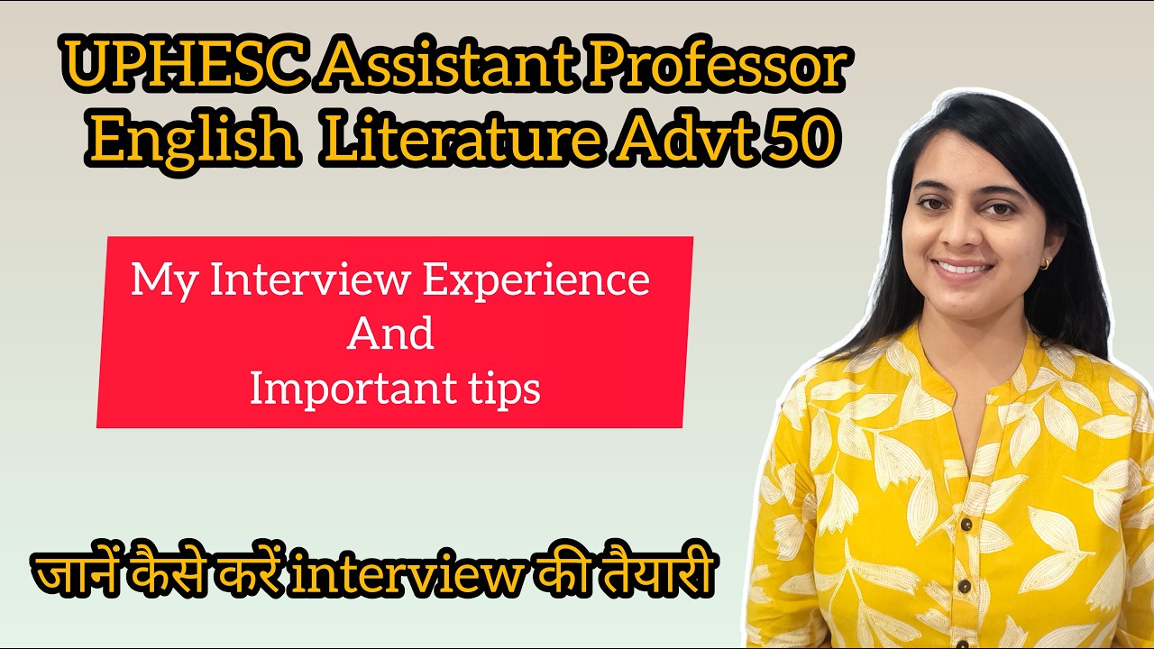 UPHESC Assistant Professor Interview Preparation | My Experience and Guidance #uphesc #interview