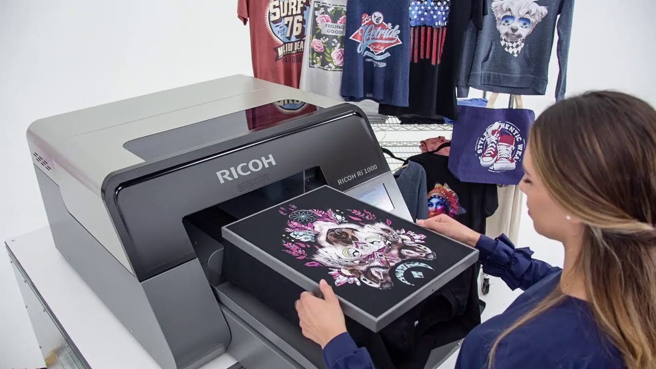 Impresión directa a prenda en 3 sencillos pasos con la impresora textil Ricoh Ri1000 | Ricoh