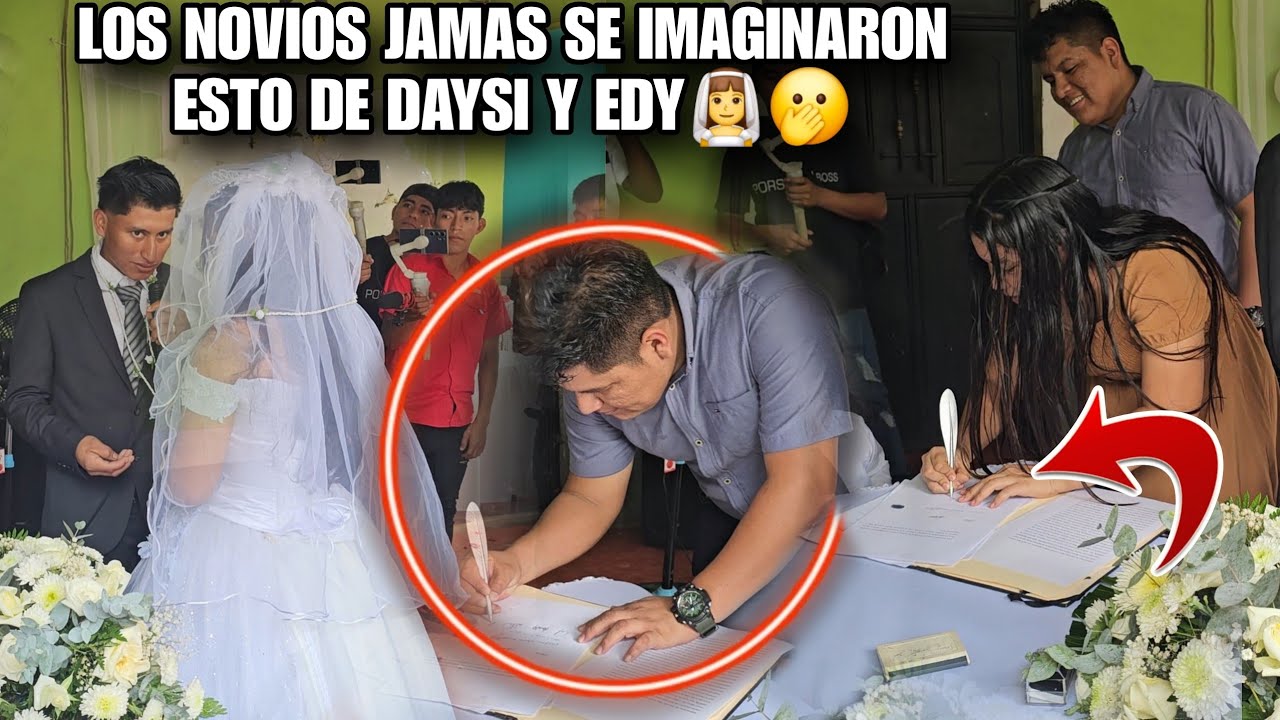 EDY y DAYSI Fueron Testigos En Esta Gran Boda De MARVIN y ERIKA👰‍♀️🙏Asi Reacciónaron Todos Al Verlos