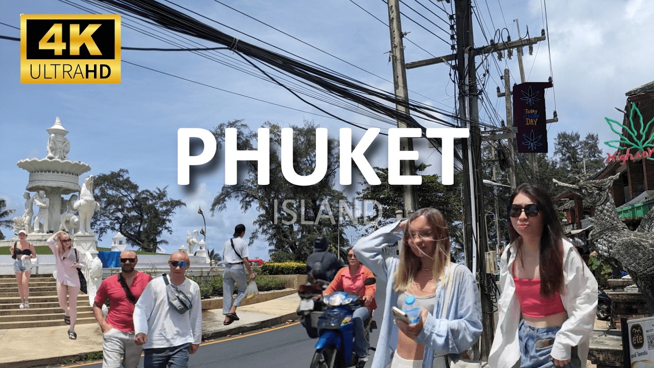 Karon Beach, Wat Karon & Phuket Streets | 4K Walking Tour Through the Heart of Karon