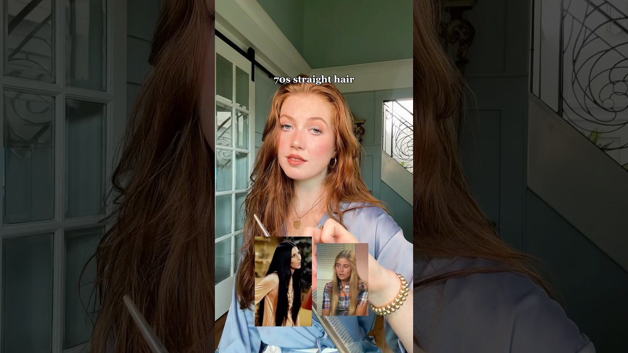 70s long, straight hair tutorial! Cher inspired! Every day this week I&rsquo;m going to do a decades look