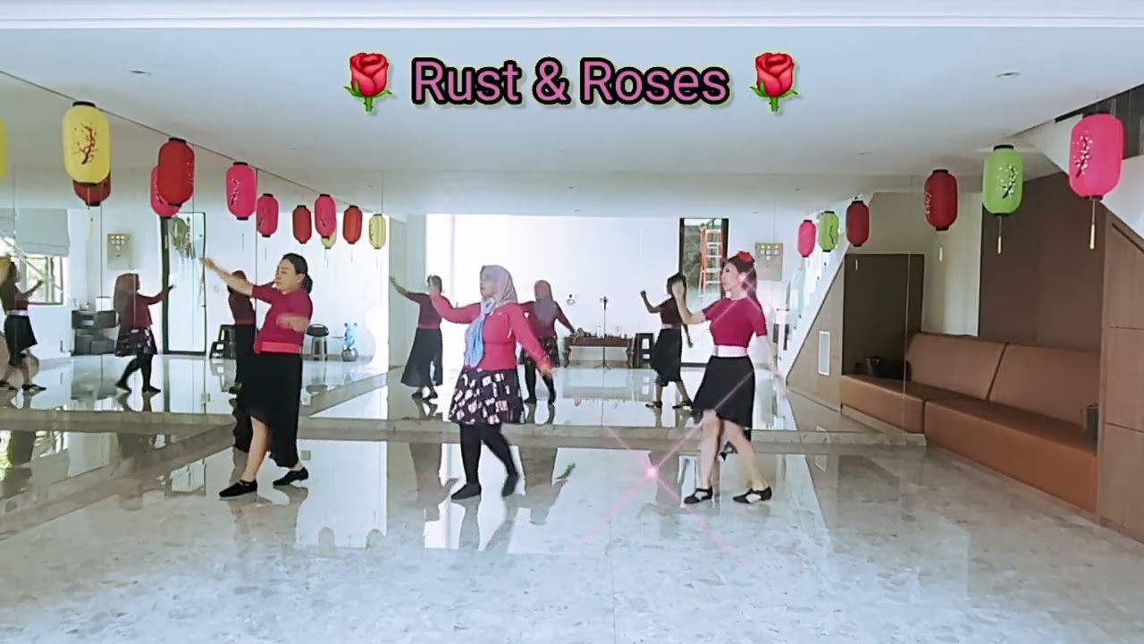 Rust & Roses Line Dance| Choreo: Wil Bos (NL) & Mandy Senders (NL) - December 2025| (Demo)