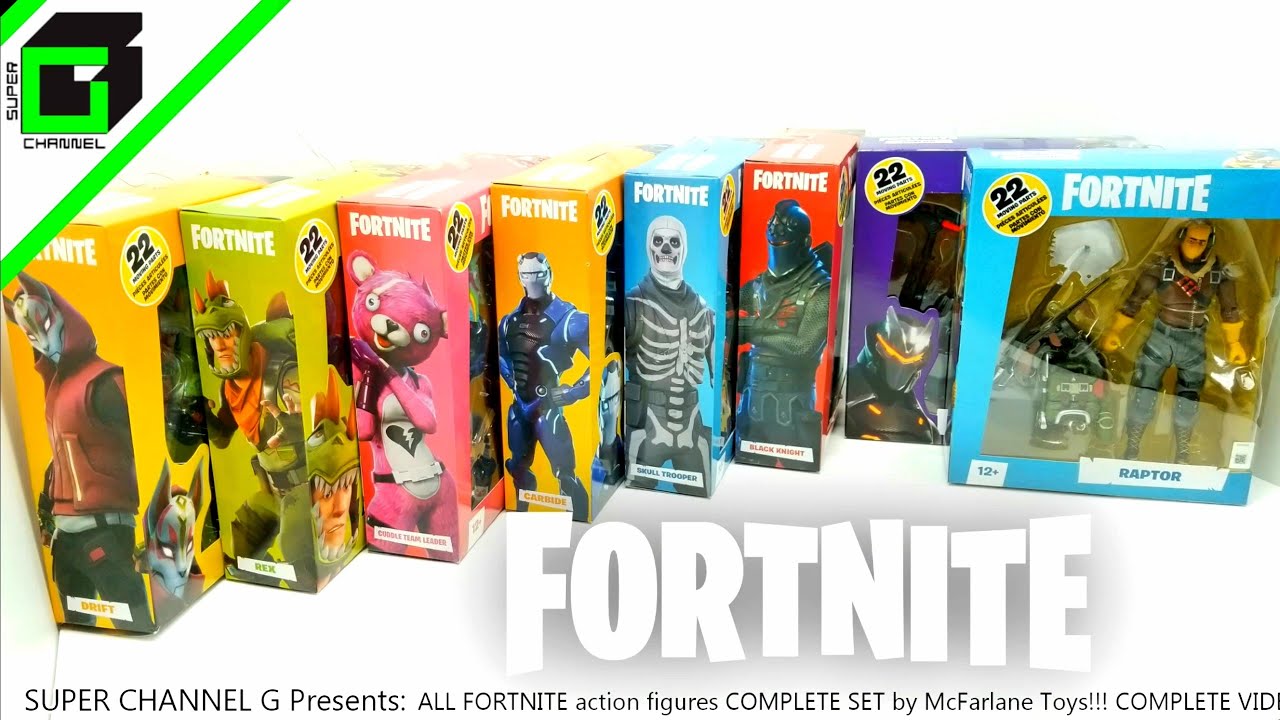 All FORTNITE action figures COMPETE SET McFarlane Toys (7 inch figures)