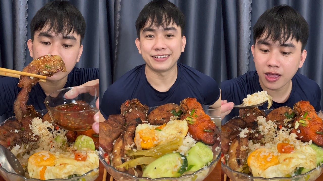 Mukbang Cơm Tấm Sườn Bì Trứng Đùi Gà Siêu Ngon | Delicious Broken Rice