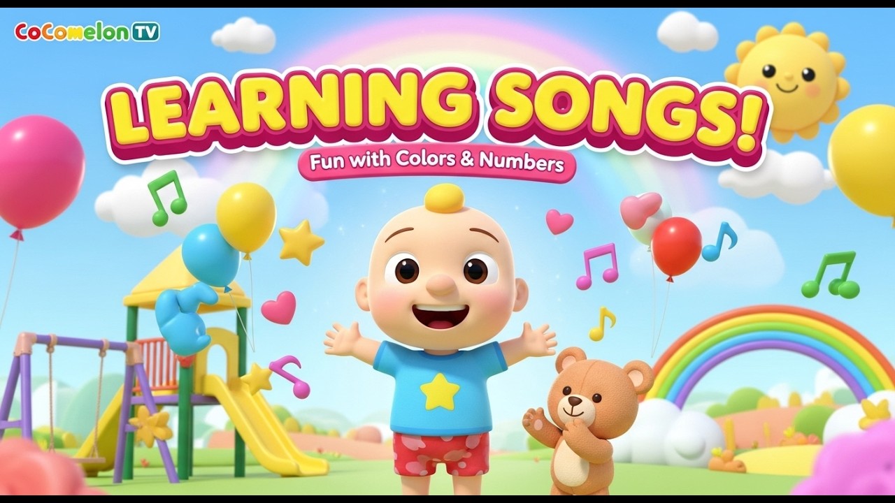 Learning Songs for Kids 🎵 Colors, Numbers & Shapes  Super Fun Nursery Rhymes 3D