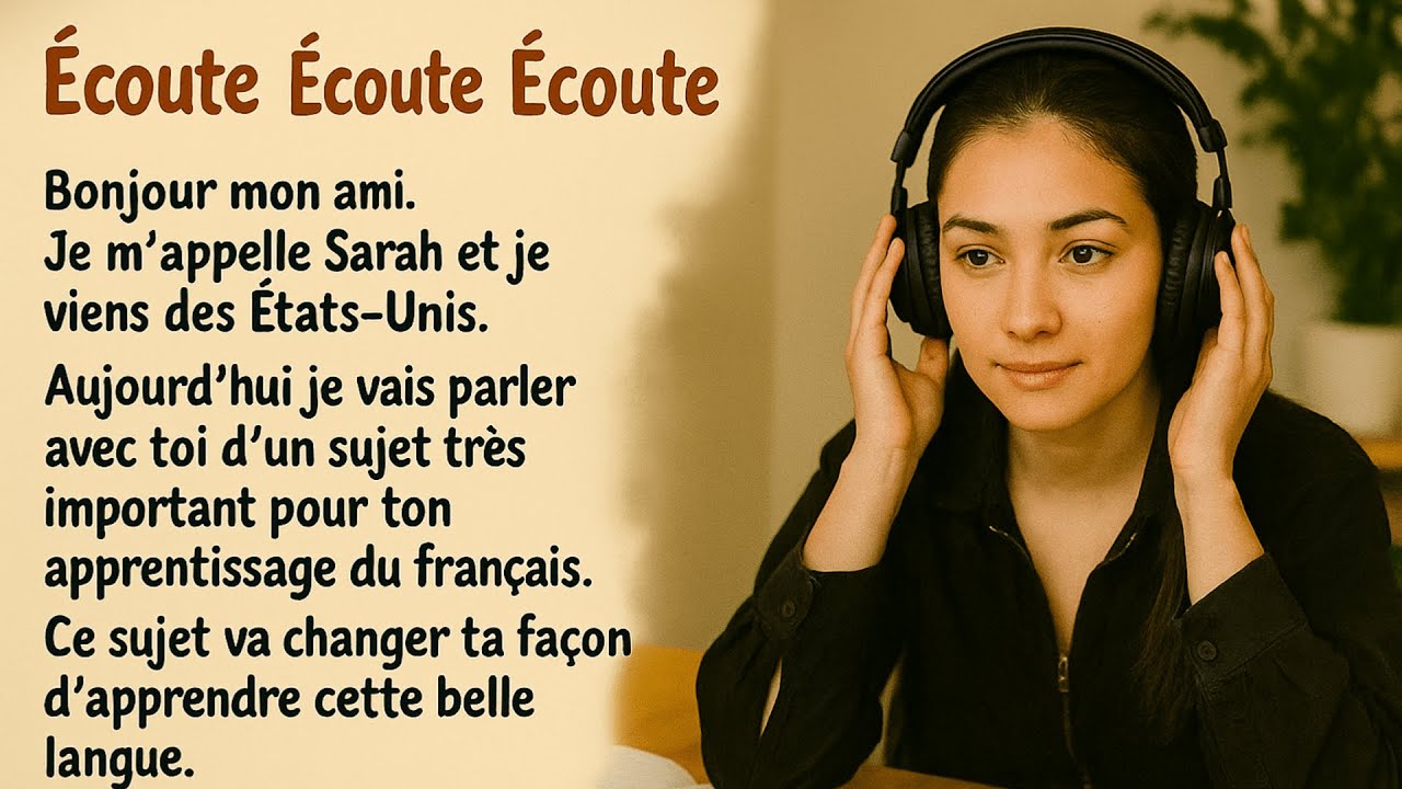 Concentrez-vous sur l'écoute | French  Listening Practice (A2)