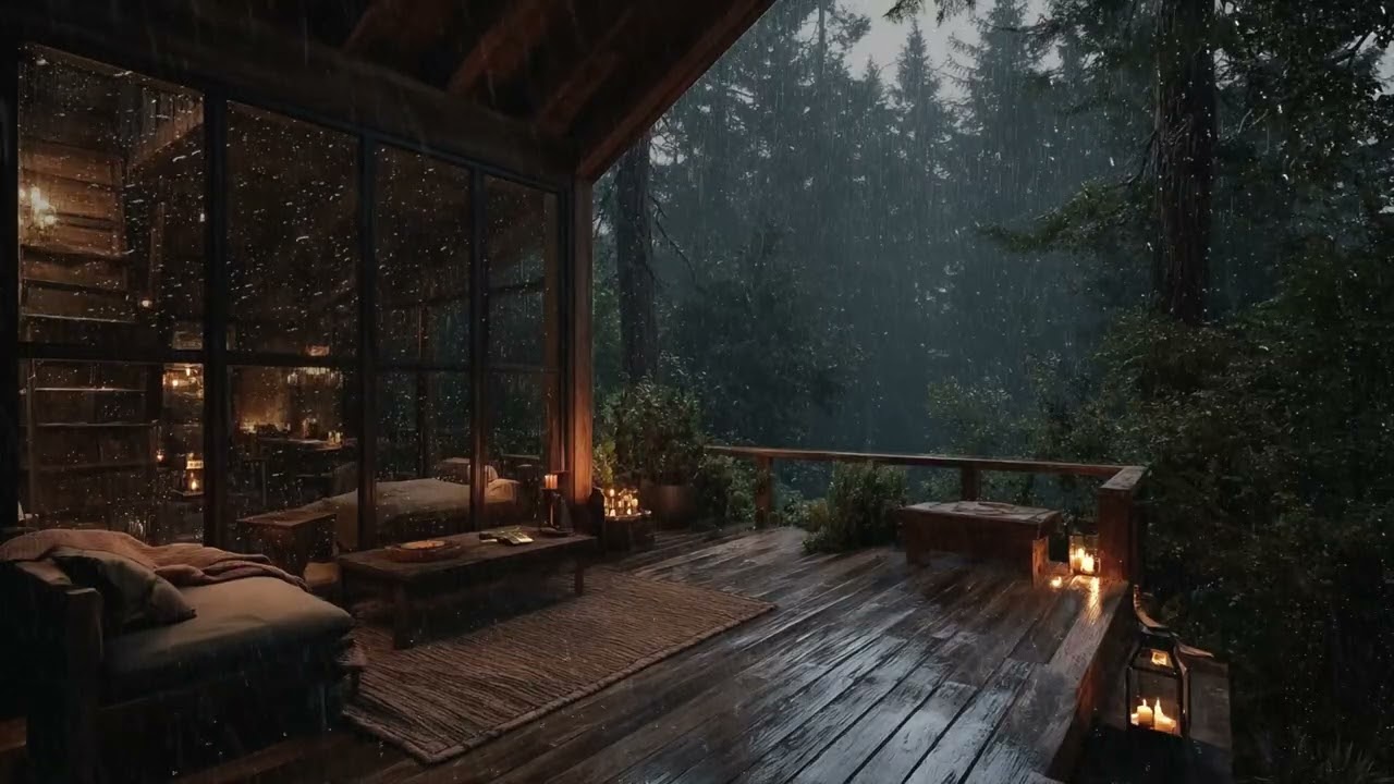 Relaxing Rain Sounds & Soft Sleep Music – Ease Stress and Relax Deeply