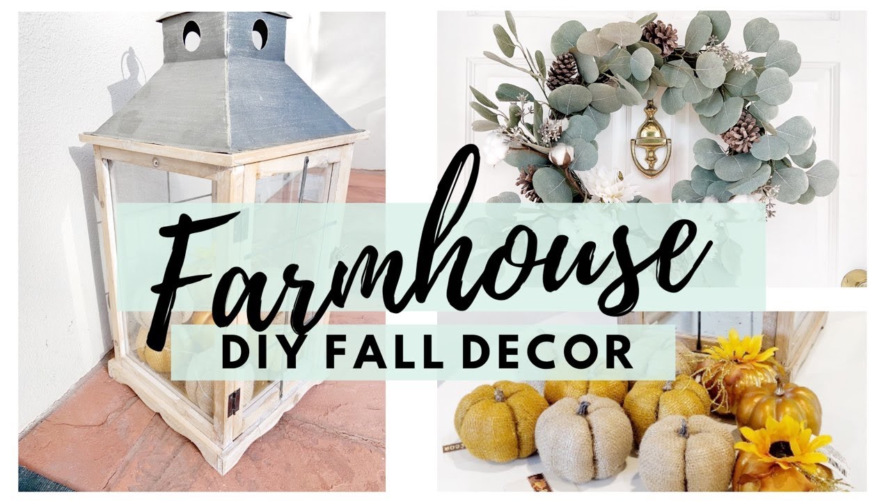 FARMHOUSE DIY FALL DECOR | DIY FALL WREATH | FALL DECOR 2019