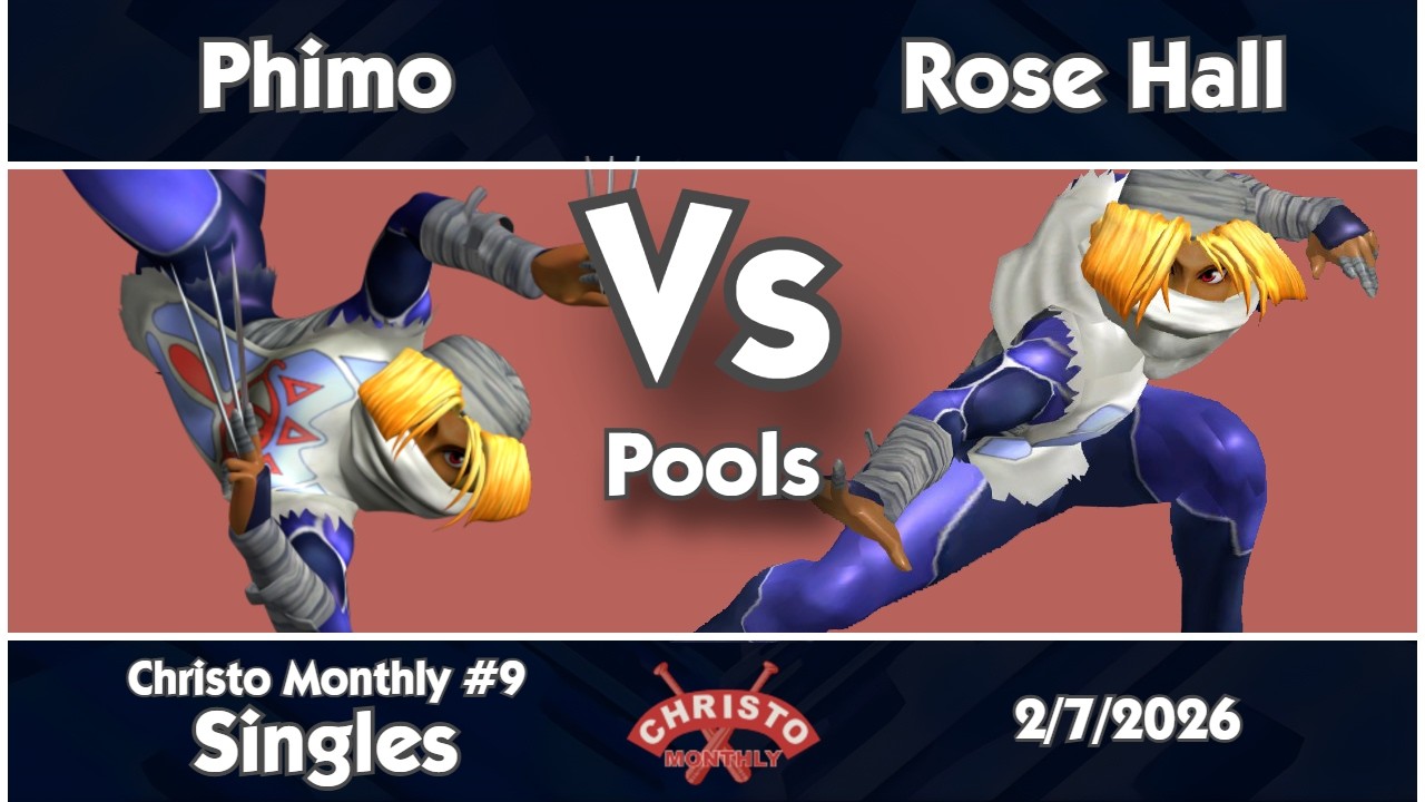 Christo Monthly #9 - Phimo (Sheik) vs Rose Hall (Sheik) Melee Singles Pools