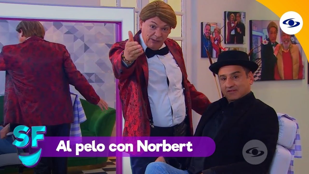 Norbert llega con un s&uacute;per invitado a quien quiere hacerle un particular corte de cabello