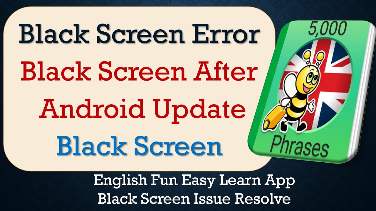 How to Fix English Fun Easy Learn App Black Screen Error | Problem Solved in Android