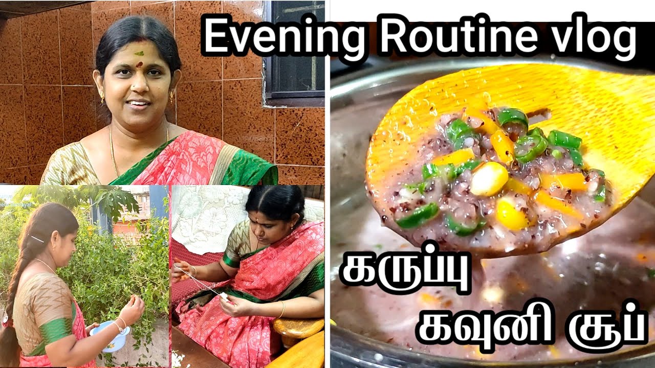 Kavuni arisi soup in tamil | Evening routines vlog | Today's Lunch Box 02 August 2022 soup video