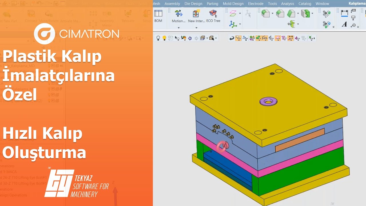 Cimatron Plastik Kalıp İmalatçılarına Özel Hızlı Kalıp Oluşturma Webinarı