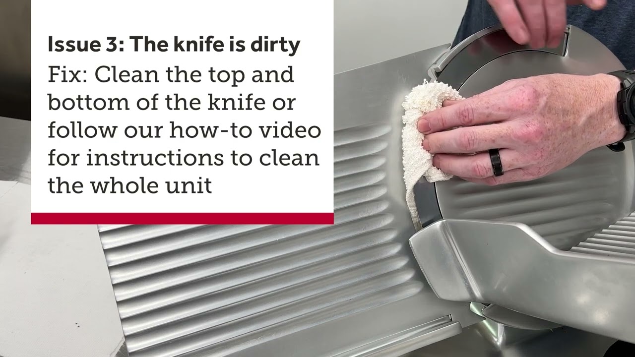 Globe Slicer is Hard to Sharpen: Troubleshooting