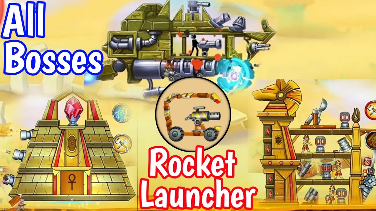 The Catapult 2 All Boss Rush Using Rocket Launcher | Desert | Must Watch