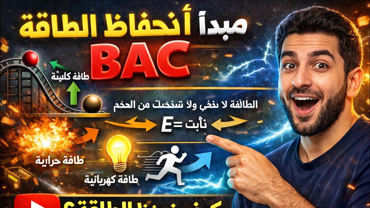 أبسط شرح لمبدأ إنحفاظ الطاقة (تذكير خاص لل3 ثانوي)🔥