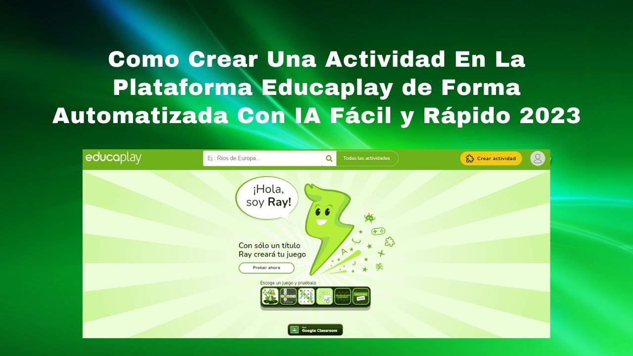 🚀🎉📚¡Crea Actividades Interactivas en Educaplay Rápido y Fácil con IA en 2025! Descubre Cómo Aquí ✨🤖🔥