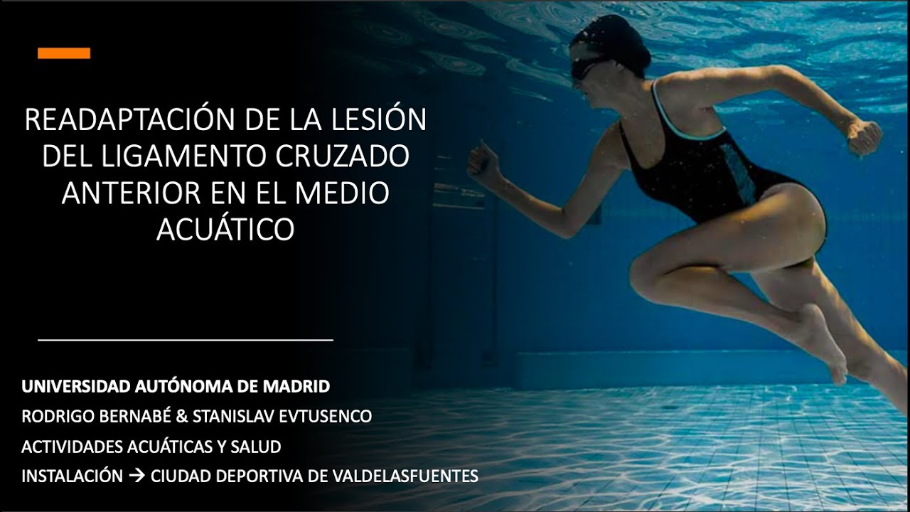 Batería de ejercicios para la readaptación del ligamento cruzado anterior en el medio acuático