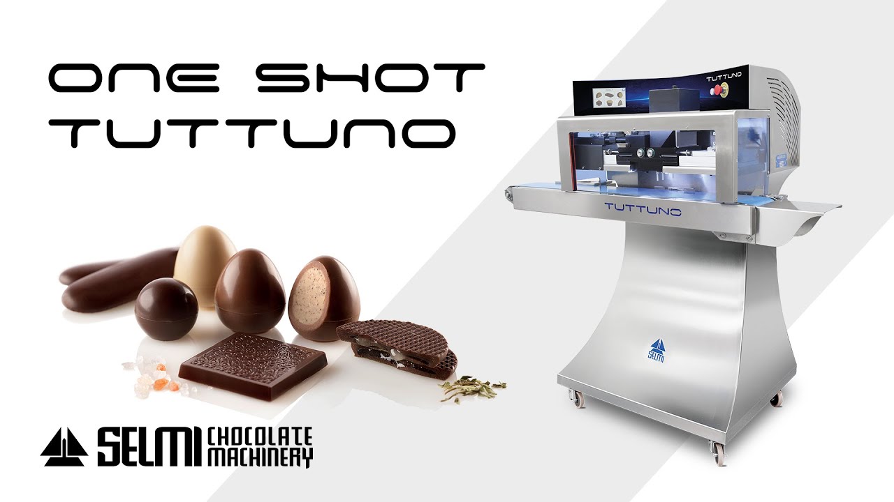 One Shot Tuttuno - Simultaneous chocolate and filling dosing machine with 4 nozzles