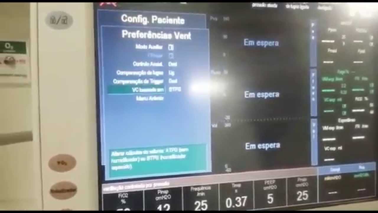 VNI no Ventilador Mecânico Engstrom GE (como ajustar)