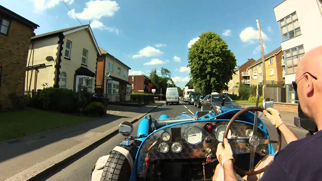 teal bugatti leaving newhaw midsummer fair           PART 1