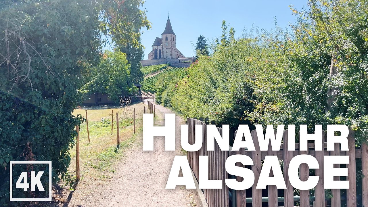 Hunawihr Alsace Village FRANCE • 4K 60fps ASMR