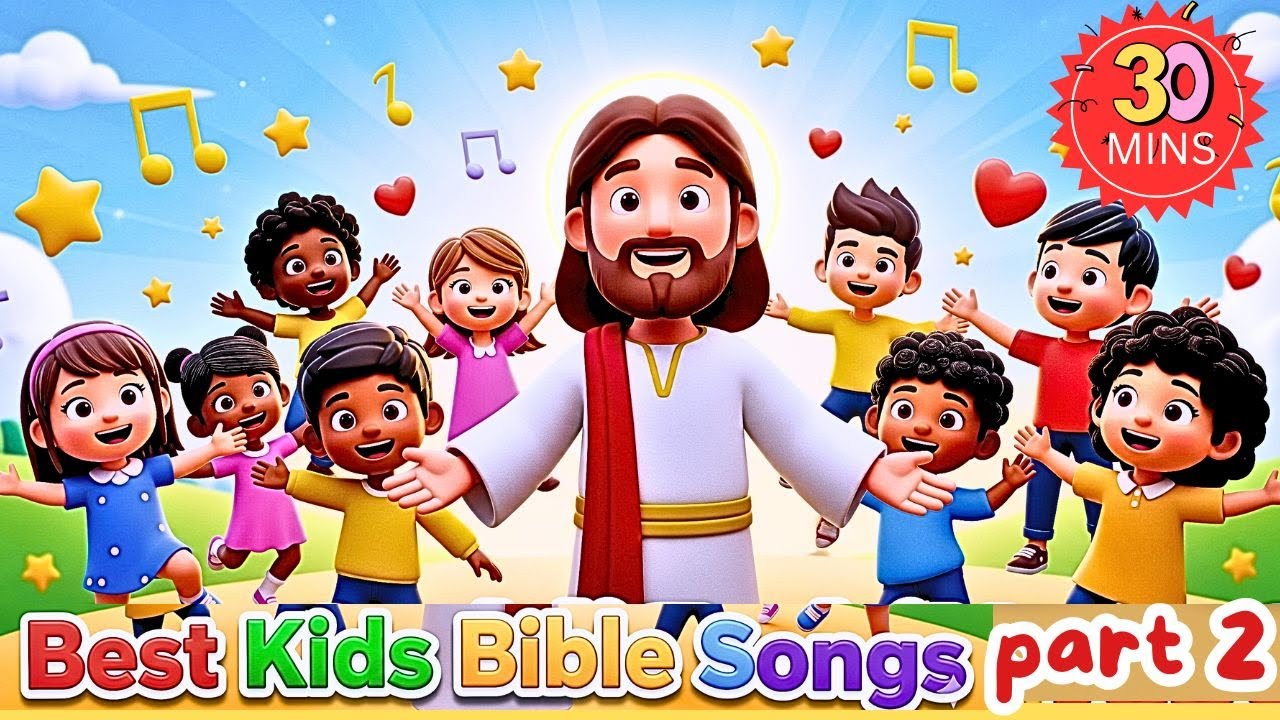 Best Kids Bible Songs Part 2 | 30 Minutes of Sunday School Songs for Children