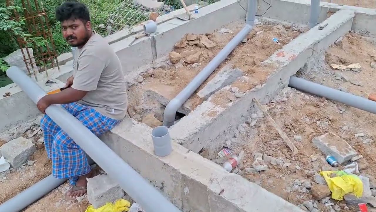 How to fitting bathroom water pipes connection plumbing work