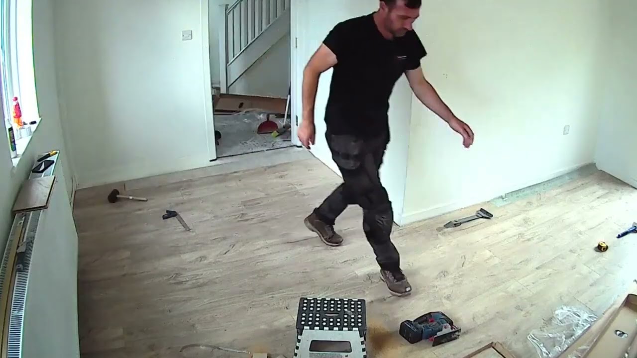 Livingroom start to finish flooring installation
