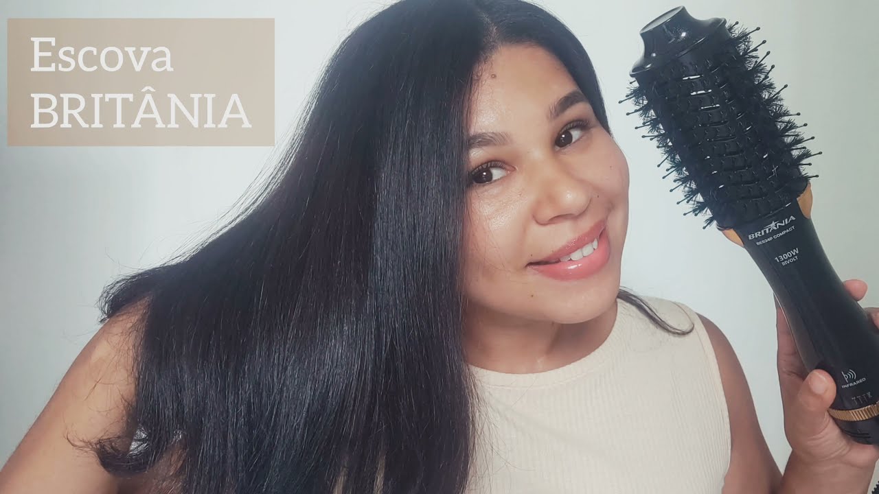 Escova Secadora BRITÂNIA BES24P Compact Bivolt Infrared 1300w