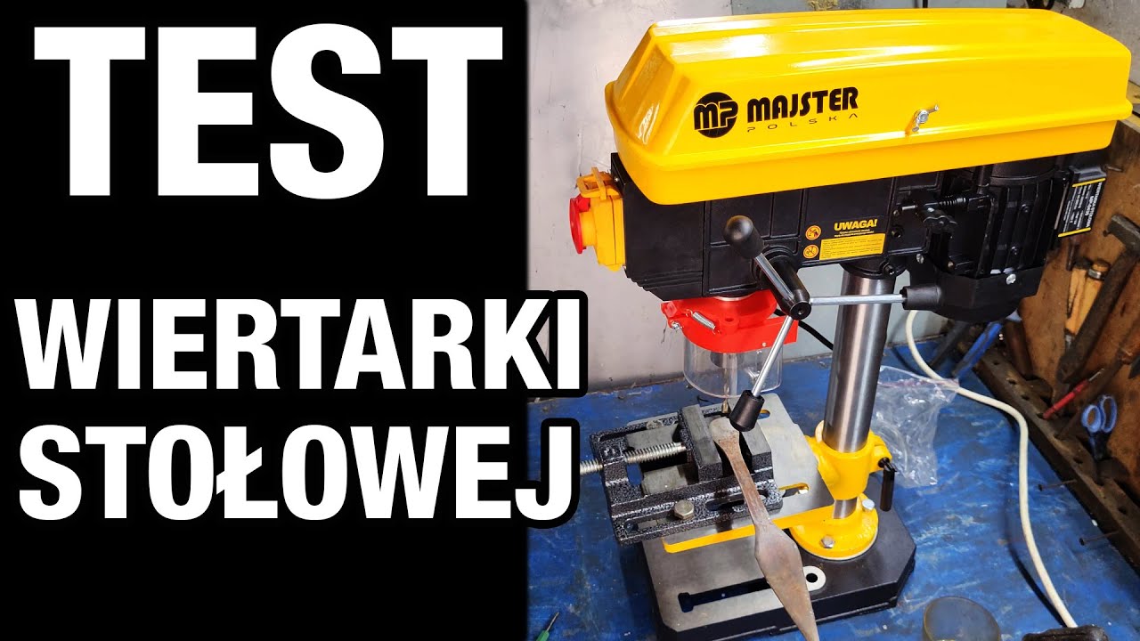 WIERTARKA STOŁOWA - MAJSTER POLSKA - TEST NINJA - RECENZJA, UNBOXING - WIERCENIE