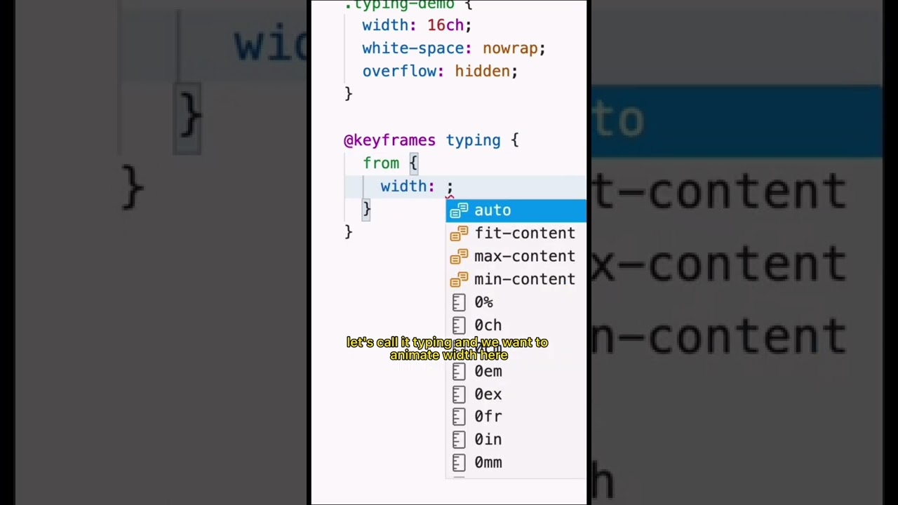 Typing demo with pure CSS 🔥 #javascript #css #webdevelopment #programming #softwareengineer #coding