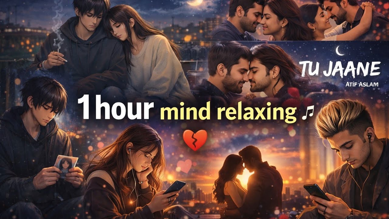 Tu Jaane Na 💔 | 1 Hour Mind Relaxing Lofi Song | Sad Love Vibes 🌙 | Slowed & Reverb 