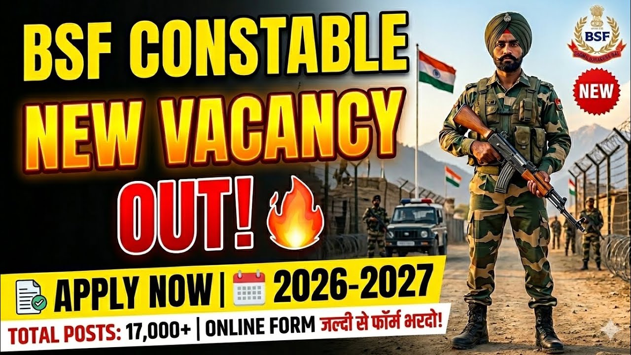 BSF Constable 2026 vacancy 😱