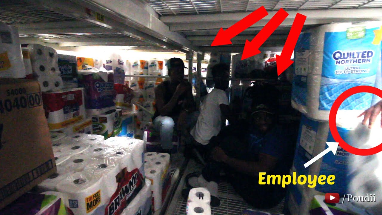 TRAPPED INSIDE A TOILET PAPER FORT IN WALMART!!!