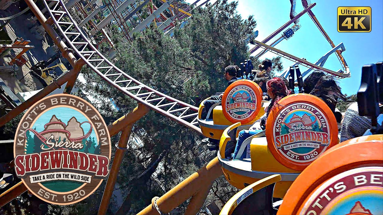2025 Sierra Sidewinder Spinning Roller Coaster On Ride 4K POV Knott's Berry Farm
