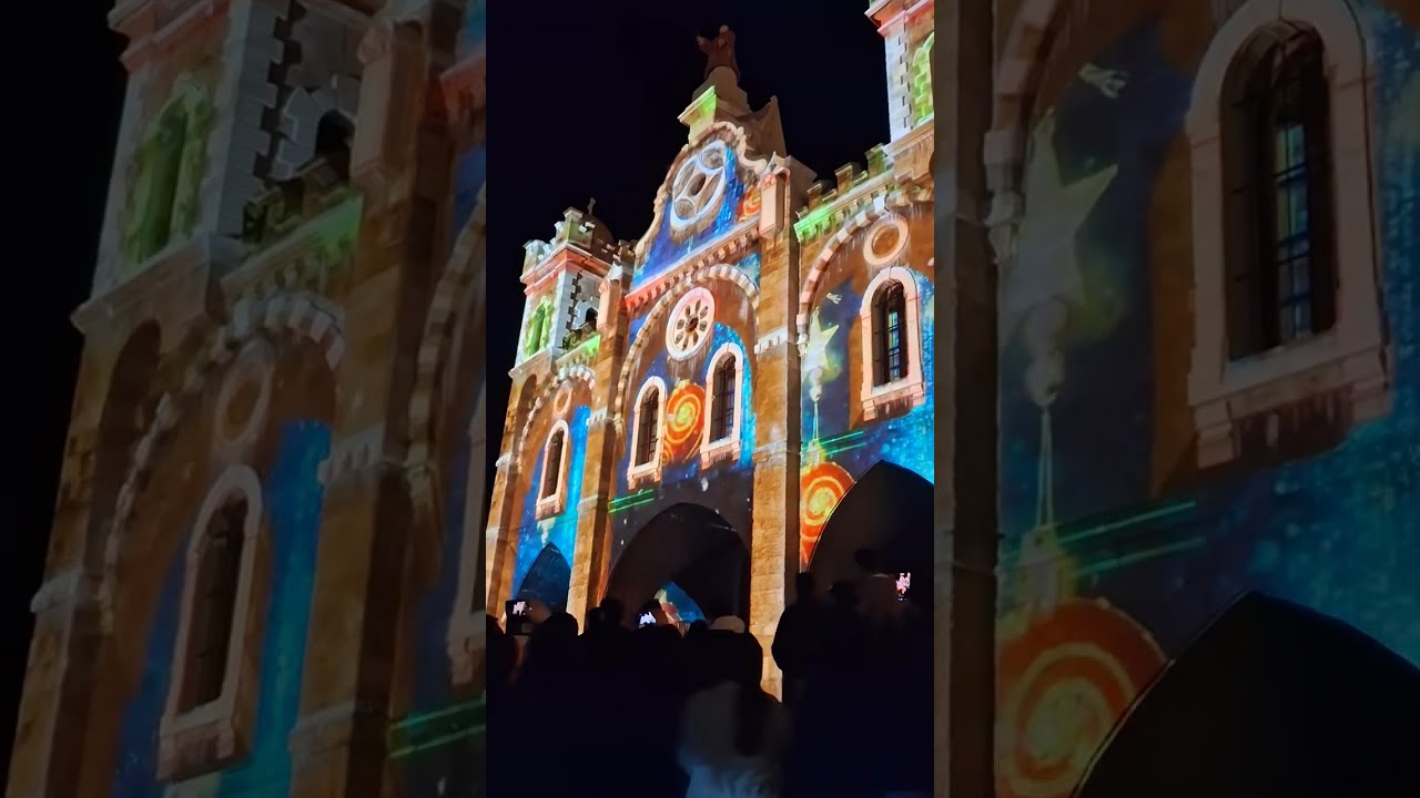 Amazing ligths christmas show at batroun 